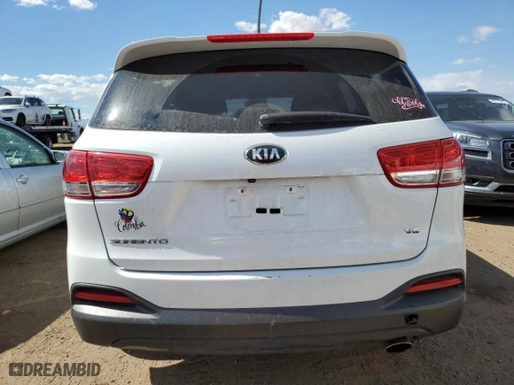 2017 Kia Sorento LX V6 with VIN 5XYPG4A52HG220130, listed as a Copart auction lot 50570725 with 70,398 mi miles and Salvage Title. Bid and sale history available at carsss.com. Image 6.