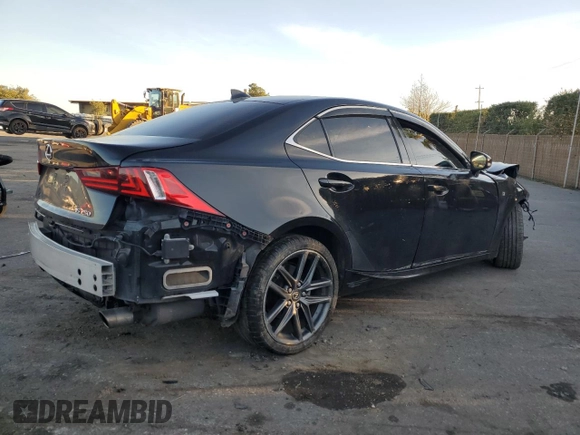 2014 Lexus IS 250 with VIN JTHBF1D22E5040873, listed as a Copart auction lot 87963265 with 124,831 mi miles and Salvage Title. Bid and sale history available at carsss.com. Image 3.