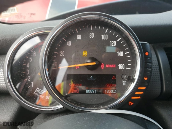 2016 MINI Cooper Hardtop 4 Door with VIN WMWXU1C5XG2A93964, listed as a Copart auction lot 72019164 with 80,891 mi miles and Salvage Title. Bid and sale history available at carsss.com. Image 9.