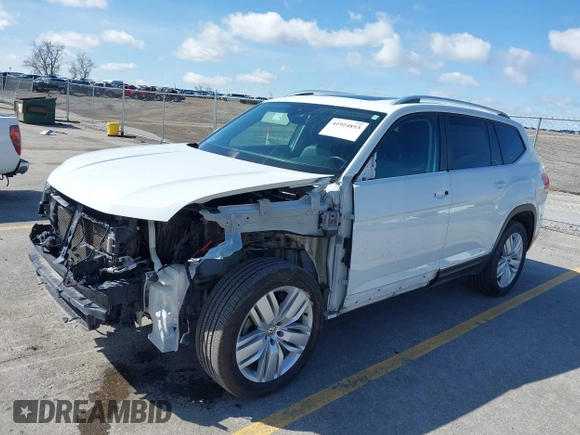 2019 Volkswagen Atlas SEL with VIN 1V2MR2CA2KC597854, listed as a IAAI auction lot 41924853 with 96,847 mi miles and . Bid and sale history available at DreamBid. Image 18.