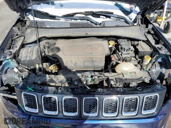2018 Jeep Compass Limited with VIN 3C4NJDCB0JT252181, listed as a Copart auction lot 48084125 with 103,941 mi miles and Salvage Title. Bid and sale history available at carsss.com. Image 12.
