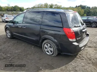 2007 Nissan Quest S with VIN 5N1BV28U37N120848, listed as a Copart auction lot 73304414 with 91,414 mi miles and Salvage Title. Bid and sale history available at carsss.com. Image 2.