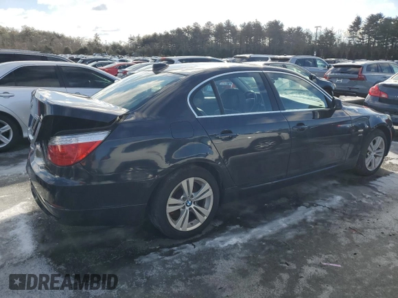 2010 BMW 5 Series 528i xDrive with VIN WBANV1C53AC445141, listed as a Copart auction lot 45191155 with 132,443 mi miles and Salvage Title. Bid and sale history available at carsss.com. Image 3.