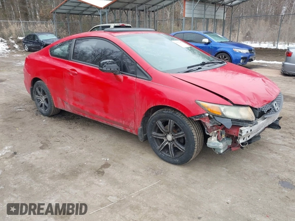 2012 Honda Civic Cpe EX-L with VIN 2HGFG3B03CH525527, listed as a IAAI auction lot 41327497 with 228,458 mi miles. Bid and sale history available at carsss.com. Image 1.