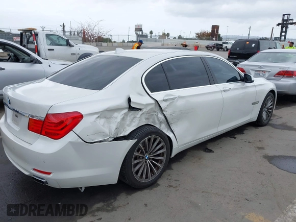 2011 BMW 7 Series 740Li with VIN WBAKB4C58BC575141, listed as a IAAI auction lot 42104510 with 100,361 mi miles and . Bid and sale history available at DreamBid. Image 4.