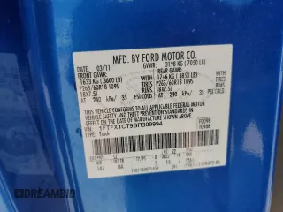 2011 Ford F-150 XL with VIN 1FTFX1CT9BFB09994, listed as a Copart auction lot 70892324 with 159,566 mi miles and Salvage Title. Bid and sale history available at carsss.com. Image 12.