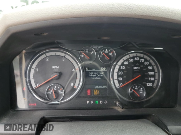 2011 Dodge Ram 2500 SLT with VIN 3D7UT2HL1BG508128, listed as a Copart auction lot 50490535 with 205,013 mi miles and Salvage Title. Bid and sale history available at carsss.com. Image 9.