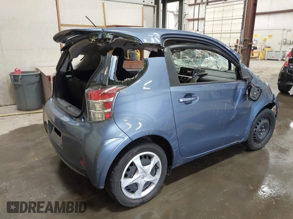 2012 Scion iQ with VIN JTNJJXB01CJ010943, listed as a IAAI auction lot 41742923 with 1 mi miles. Bid and sale history available at carsss.com. Image 4.