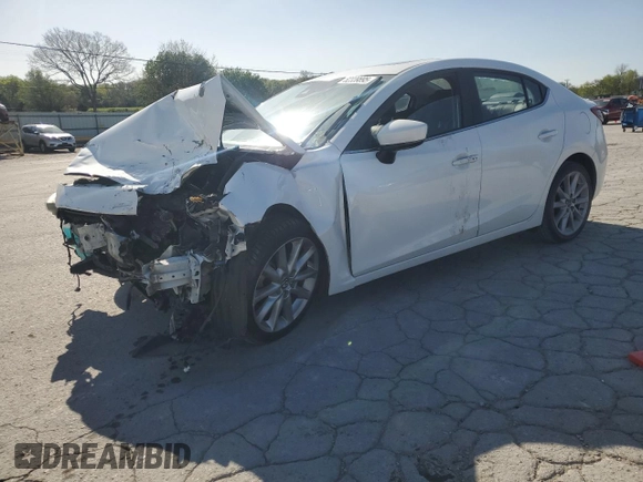 2017 Mazda 3 Grand Touring with VIN JM1BN1W32H1143992, listed as a Copart auction lot 52339895 with Not Provided miles and Salvage Title. Bid and sale history available at DreamBid. Image 1.
