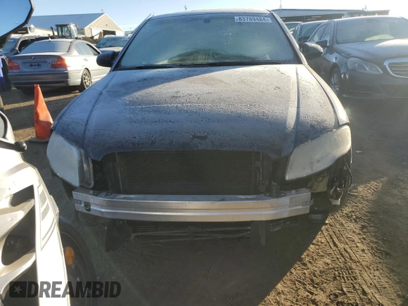 2005 Audi A4 3.2L with VIN WAUDG68E55A510438, listed as a Copart auction lot 83789484 with 136,393 mi miles and Clean Title. Bid and sale history available at carsss.com. Image 5.