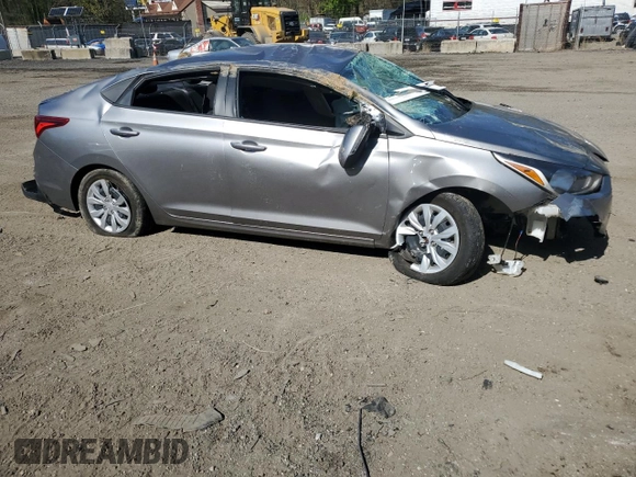 2022 Hyundai Accent SE with VIN 3KPC24A60NE183156, listed as a Copart auction lot 53238185 with 21,423 mi miles and Salvage title. Bid and sale history available at DreamBid. Image 4.