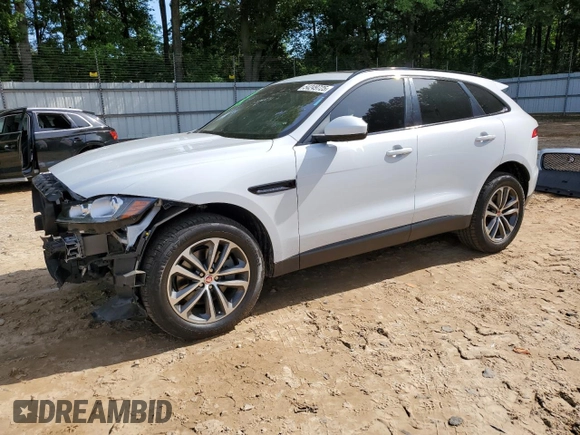 2017 Jaguar F-Pace 35t Premium with VIN SADCJ2BV4HA066611, listed as a Copart auction lot 54249725 with 103,873 mi miles and Salvage title. Bid and sale history available at DreamBid. Image 1.