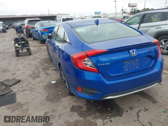 2021 Honda Civic Sedan EX with VIN 19XFC1F35ME012473, listed as a IAAI auction lot 41280932 with 1 mi miles. Bid and sale history available at carsss.com. Image 3.