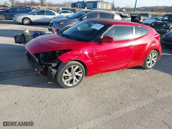 2016 Hyundai Veloster with VIN KMHTC6AD2GU272637, listed as a IAAI auction lot 41481226 with 143,974 mi miles. Bid and sale history available at carsss.com. Image 2.
