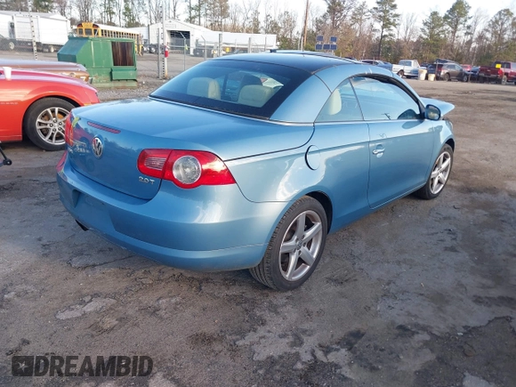 2007 Volkswagen Eos 2.0T with VIN WVWDA71F67V018252, listed as a IAAI auction lot 41853572 with 187,934 mi miles and . Bid and sale history available at DreamBid. Image 4.