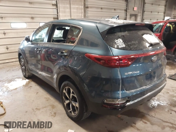 2021 Kia Sportage LX with VIN KNDPMCACXM7861454, listed as a IAAI auction lot 41596043 with 24,205 mi miles and . Bid and sale history available at carsss.com. Image 3.