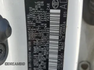 2010 Toyota Matrix S with VIN 2T1KE4EE9AC035889, listed as a Copart auction lot 54333535 with 166,206 mi miles and Salvage Title. Bid and sale history available at DreamBid. Image 13.