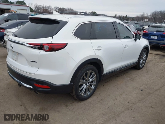 2021 Mazda CX-9 Signature with VIN JM3TCBEY7M0516772, listed as a IAAI auction lot 41553396 with 36,749 mi miles. Bid and sale history available at carsss.com. Image 4.