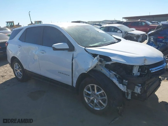 2024 Chevrolet Equinox LT with VIN 3GNAXKEG3RL345399, listed as a IAAI auction lot 41263632 with 51,139 mi miles. Bid and sale history available at carsss.com. Image 1.