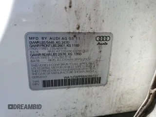 2011 Audi Q5 Premium Plus z VIN WA1LFAFP6BA088131, wystawiony jako Copart lot #54362445 z przebiegiem 145 591 mil mil oraz Szkoda całkowita • Salvage title. Historia ofert i sprzedaży dostępna na DreamBid. Obrazek 13.