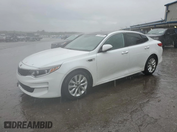 2016 Kia Optima EX with VIN 5XXGU4L35GG013206, listed as a Copart auction lot 51150455 with 166,865 mi miles and Salvage Title. Bid and sale history available at carsss.com. Image 1.