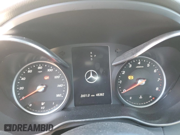 2020 Mercedes-Benz C C 300 with VIN W1KWF8DB2LR596267, listed as a Copart auction lot 86908154 with 48,382 mi miles and Salvage Title. Bid and sale history available at carsss.com. Image 9.