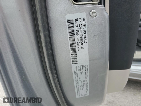 2021 Chrysler Pacifica Hybrid Limited with VIN 2C4RC1S76MR518110, listed as a Copart auction lot 54557065 with 61,908 mi miles and Salvage title. Bid and sale history available at DreamBid. Image 12.