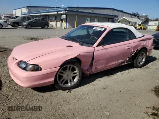 1998 Ford Mustang GT with VIN 1FAFP45X7WF141615, listed as a Copart auction lot 42099895 with 169,069 mi miles and Salvage Title. Bid and sale history available at carsss.com. Image 1.