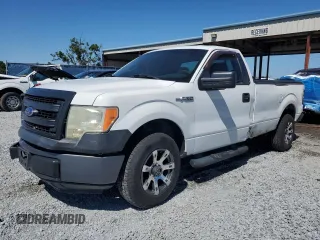 2013 Ford F-150 XL with VIN 1FTMF1CM7DKF24521, listed as a Copart auction lot 53161425 with 128,518 mi miles and Salvage Title. Bid and sale history available at carsss.com. Image 1.