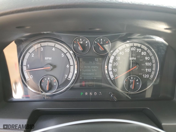 2009 Dodge Ram 1500 SLT with VIN 1D3HB13TX9S756436, listed as a Copart auction lot 50421785 with 143,314 mi miles and Salvage Title. Bid and sale history available at carsss.com. Image 9.