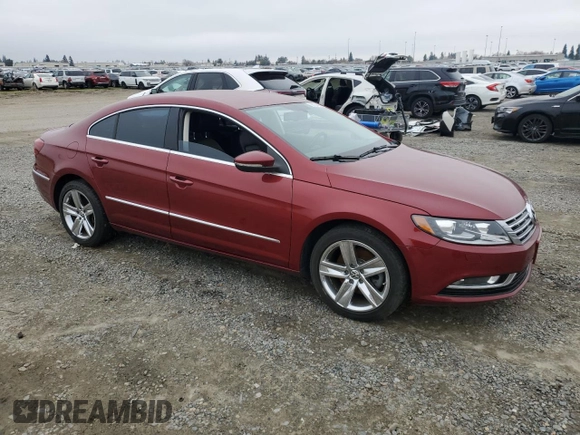 2014 Volkswagen CC R-Line with VIN WVWBP7AN5EE526531, listed as a Copart auction lot 86204964 with 96,521 mi miles and Salvage Title. Bid and sale history available at carsss.com. Image 4.