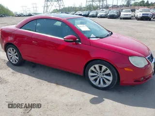 2009 Volkswagen Eos Komfort with VIN WVWBA71F79V016407, listed as a IAAI auction lot 42112174 with 100,442 mi miles and . Bid and sale history available at DreamBid. Image 1.