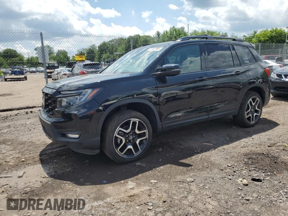 2023 Honda Passport Elite with VIN 5FNYF8H01PB030270, listed as a Copart auction lot 61402965 with 7,931 mi miles and Salvage title. Bid and sale history available at DreamBid. Image 1.