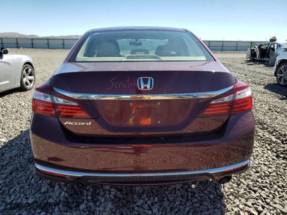 2017 Honda Accord Sedan LX with VIN 1HGCR2F34HA232463, listed as a Copart auction lot 50269365 with 41,651 mi miles and Salvage Title. Bid and sale history available at carsss.com. Image 6.