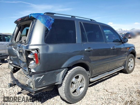 2007 Honda Pilot EX with VIN 2HKYF18437H540082, listed as a Copart auction lot 49068285 with 180,679 mi miles and Salvage Title. Bid and sale history available at DreamBid. Image 3.