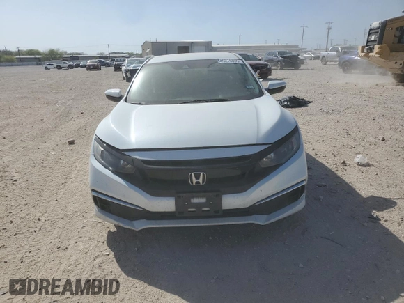 2019 Honda Civic LX with VIN 19XFC2F66KE032115, listed as a Copart auction lot 49278695 with 75,445 mi miles and Salvage Title. Bid and sale history available at DreamBid. Image 5.