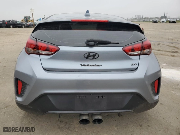 2019 Hyundai Veloster 2.0 with VIN KMHTG6AF6KU007444, listed as a Copart auction lot 84237024 with 60,996 mi miles and Salvage Title. Bid and sale history available at carsss.com. Image 6.