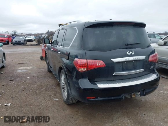 2017 Infiniti QX80 z VIN JN8AZ2NF1H9640040, wystawiony jako IAAI lot #41569442 z przebiegiem 96 273 mil mil oraz . Historia ofert i sprzedaży dostępna na DreamBid. Obrazek 3.