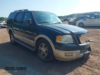 2005 Ford Expedition Eddie Bauer with VIN 1FMPU17555LA61159, listed as a IAAI auction lot 41843799 with 280,153 mi miles and . Bid and sale history available at DreamBid. Image 1.