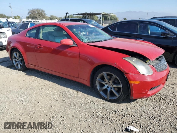 2004 Infiniti G35 Coupe w/Leather with VIN JNKCV54E64M802230, listed as a Copart auction lot 83816154 with 145,053 mi miles and Clean Title. Bid and sale history available at carsss.com. Image 4.