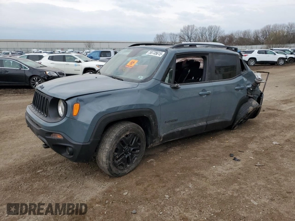 2018 Jeep Renegade Sport z VIN ZACCJBABXJPH54265, wystawiony jako Copart lot #50735615 z przebiegiem 97 459 mil mil oraz Czysty tytuł • Clean title. Historia ofert i sprzedaży dostępna na DreamBid. Obrazek 1.