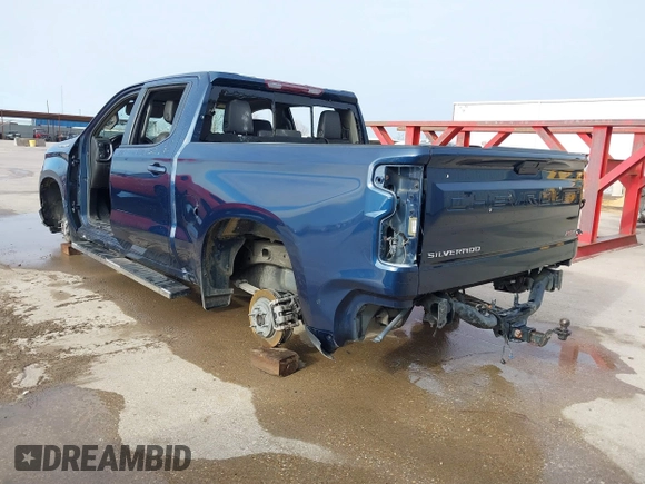 2021 Chevrolet Silverado 1500 RST with VIN 1GCPWDED8MZ227633, listed as a IAAI auction lot 41293618 with Not Provided miles. Bid and sale history available at carsss.com. Image 3.