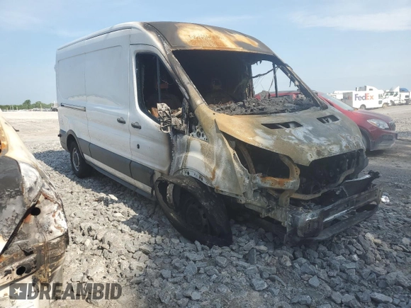 2017 Ford Transit with VIN 1FTYE2CG2HKA04494, listed as a Copart auction lot 55138925 with Not provided miles and Salvage title. Bid and sale history available at DreamBid. Image 4.
