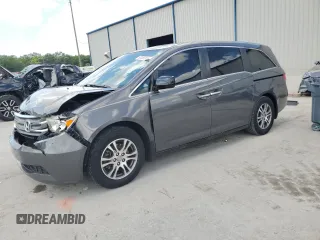 2012 Honda Odyssey EX-L with VIN 5FNRL5H65CB055196, listed as a Copart auction lot 50858245 with 115,047 mi miles and Salvage Title. Bid and sale history available at carsss.com. Image 1.