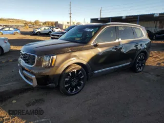 2023 Kia Telluride SX X-Line with VIN 5XYP5DGC9PG348620, listed as a Copart auction lot 84969524 with 39,489 mi miles and Salvage title. Bid and sale history available at DreamBid. Image 1.