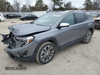 2020 GMC Terrain SLT with VIN 3GKALVEX2LL337666, listed as a Copart auction lot 43952265 with 47,793 mi miles and Salvage Title. Bid and sale history available at carsss.com. Image 1.