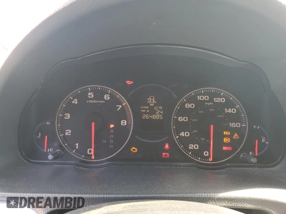 2005 Acura TSX with VIN JH4CL96895C001352, listed as a Copart auction lot 61832355 with 264,885 mi miles and Clean title. Bid and sale history available at DreamBid. Image 9.