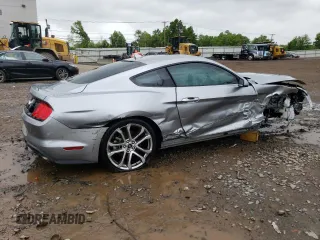 2021 Ford Mustang GT with VIN 1FA6P8CF0M5156249, listed as a Copart auction lot 54872224 with 13,658 mi miles and Salvage Title. Bid and sale history available at carsss.com. Image 3.