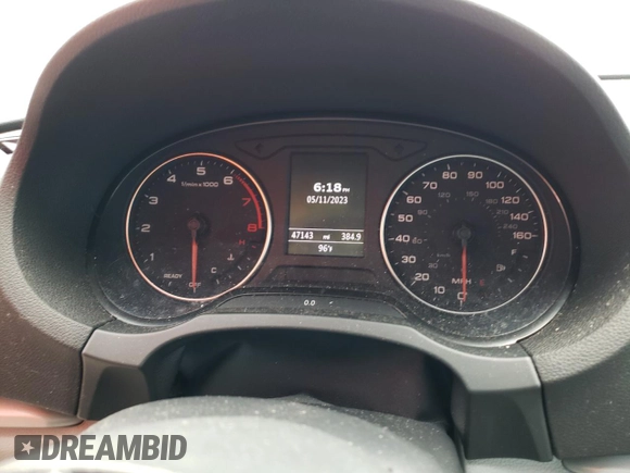 2016 Audi A3 1.8T Premium with VIN WAUA7GFFXG1033478, listed as a Copart auction lot 56709603 with 47,143 mi miles. Bid and sale history available at carsss.com. Image 9.