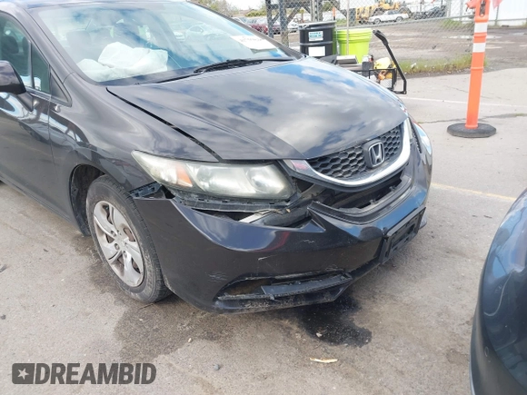 2013 Honda Civic LX with VIN 19XFB2F5XDE224067, listed as a IAAI auction lot 41735532 with 121,290 mi miles and . Bid and sale history available at DreamBid. Image 6.